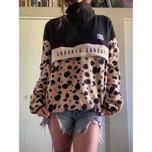 Eivy Ball Fleece Cheetah 1/4 Zip Pullover